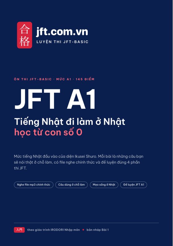 Bìa Sách học viên A1 · Bài 1